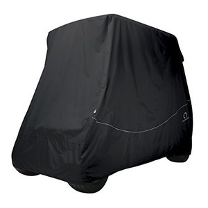 lot 31801 image: Classic Accessories Fairway Golf Cart Quick Fit Cover, Black, Short Roof  (7 Pack)