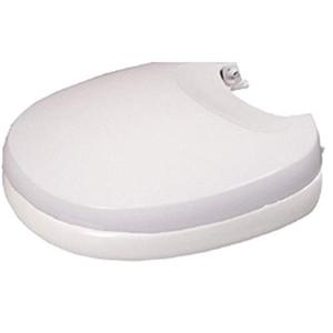 lot 31813 image: Thetford 31703 Aqua-Magic V High and Low Foot White Toilet Seat and Cover Assembly