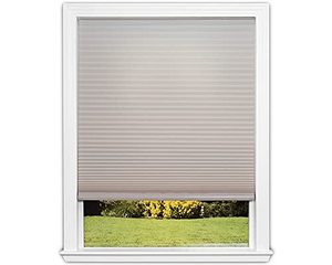 lot 54436 image: Redi Shade No Tools Easy Lift Trim-at-Home Cordless Cellular Light Filtering Fabric Shade Natural, 30 in x 64 in, (Fits windows 19 in - 30 in)