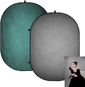 lot 54511 image: Kate Pop up Backdrop Gray Collapsible Backdrops for Photography Studio Portable Backdrop for Headshot  (5 x 6.5ft)