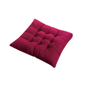 lot 30560 image: Set of 2 Chair Cushion,40x40cm Solid Color Square Soft Thicken Seat Pad Cushion Dining Room Chair Decor