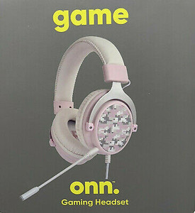 lot 31934 image: Onn Pink Camo Gaming Headset