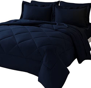 lot 31948 image: CozyLux 7 Piece FullQueen Size Bedding in a Bag Set with Comforter