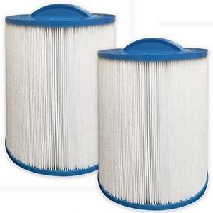 lot 45897 image: Guardian Filtration - 2 Pack Spa and Hot Tub Filter Cartridge Replacement Pleatco PAS50SV-F2M, Unicel 6CH-502, Filbur FC-0311  Compatible for Artesian Spas, Majestic Industries  Model 6H8-199
