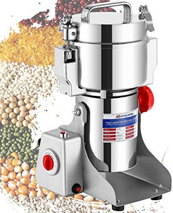 lot 45905 image: Moongiantgo 700g Grain Mill Grinder Commercial Spice Grinder 2500W Electric Superfine Powder Grinding Machine Stainless Steel Pulverizer Dry Grinder (700g Swing, 110V)