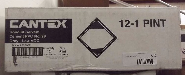 lot 532 image: Cantex Conduit Solvent
