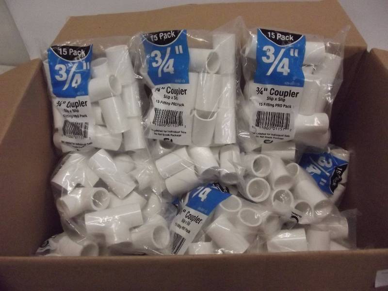 lot 885 image: Large Lot PVC plumbing Coupler 34