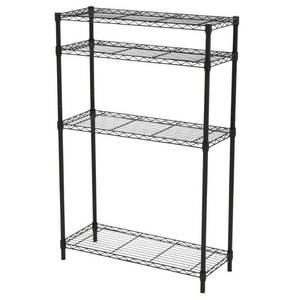 lot 3341 image: HDX Black 4-Tier Metal Wire Shelving Unit (36 in. W x 54 in. H x 14 in. D)