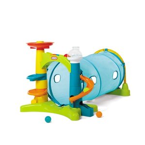lot 3400 image: Little Tikes Learn &amp Play 2-in-1 Activity Tunnel with Ball Drop Windows Silly Sounds and Music for Kids Ages 1 - 3