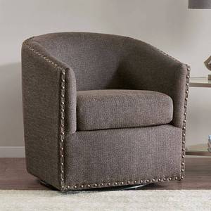lot 5823 image: Sheldon Swivel Chair - Chocolate - Retail $519.99