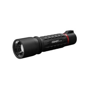 lot 5829 image: Coast XP11R 2100 Lumen Rechargeable LED Flashlight with Slide Focus and Beam Lock, Black