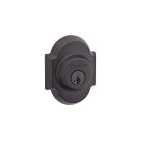 lot 5833 image: Kwikset 99800-111 Single-Cylinder Deadbolt, Metal, Venetian Bronze