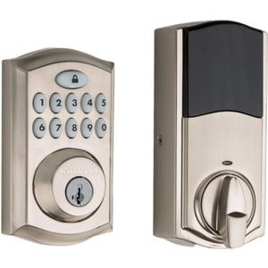 lot 5837 image: Kwikset 913 Smartcode� Traditional Electronic UL Keypad Deadbolt Featuring Smartkey Security in SN