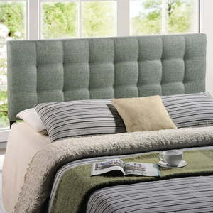 lot 3416 image: Modway Lily Tufted Headboard King Gray