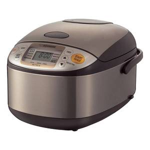 lot 3423 image: Zojirushi - Micom 5.5-Cup Rice Cooker and Warmer - Stainless Brown