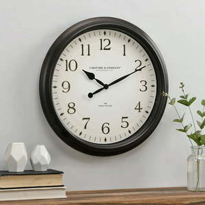 lot 3427 image: FirsTime & Co.� Avery Whisper Wall Clock American Crafted Oil Rubbed Bronze 20 x 2 x 20 in (50002)