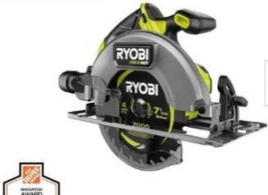 lot 2452 image: ONE HP 18V Brushless Cordless 7-14 in. Circular Saw (Tool Only)