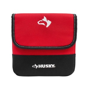 lot 3350 image: 7 In. Belt Clip Or Hanging Water Resistant Rugged Storage Bag Pouch With Protective Flap And Non-Twisting D-Ring