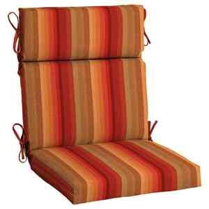 lot 3389 image: Sunbrella Set Of 4 Sunset Colored Cushions, 21.5x44 Inches Each