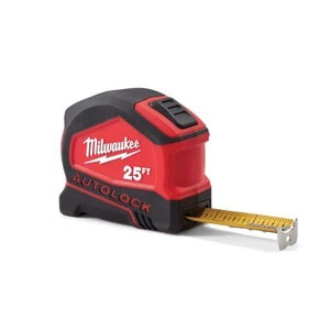 lot 3395 image: Milwaukee 25 Foot Autolock Measuring Tape