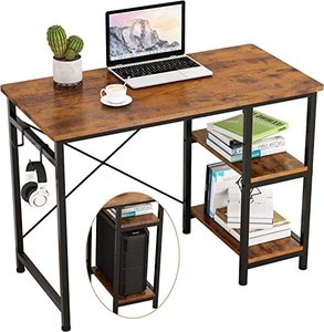 lot 5762 image: Engrity Rustic Brown Computer Desk, 47 x 23 x 39 H