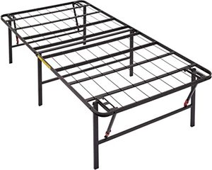 lot 5842 image: Amazonbasics Platform Bed Frame Tool Free Assembly Twin