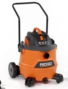 lot 5819 image: Ridgid 16Gal Rolling Wet Dry Vac
