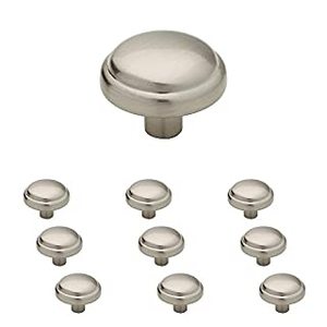 lot 2606 image: Franklin Brass 1-18 Mushroom Knob in Satin Nickel 10-Pack