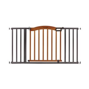 lot 3522 image: Summer Decorative Wood & Metal 5 Foot Pressure Mounted Gate, 36-60 W x 31