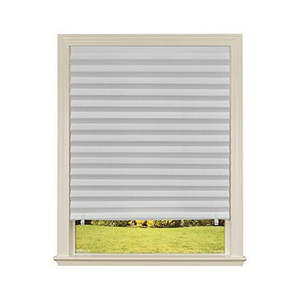 lot 3594 image: Original light filtering pleated paper shade white 48 x 90 2-pack