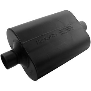 lot 3595 image: Flowmaster 952545 Super 40 Muffler - 2.50 Center In  2.50 Center Out - Aggressive Sound