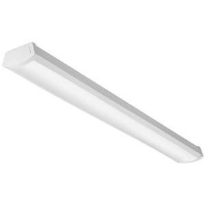 lot 3608 image: Lithonia Lighting 40-Watt 4 ft. White Integrated LED Flush Mount Light