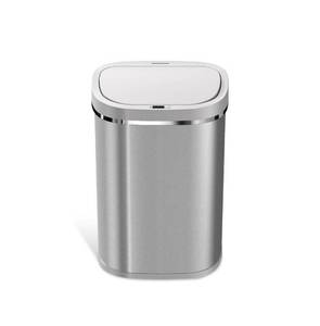 lot 3676 image: Rectangular Motion Sensor Trash Can, 21.1 Gallon