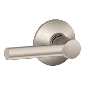 lot 3711 image: Schlage F10VBRW619 Satin Nickel Broadway Passage Lever