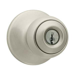 lot 3784 image: Kwikset Polo Satin Nickel Entry Knobs ANSIBHMA Grade 3 1-34