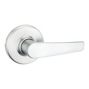 lot 3787 image: Kwikset Delta Satin Chrome Steel Passage Lever 3 Right Handed