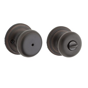 lot 2601 image: Kwikset Juno BedBath Door Knob in VB