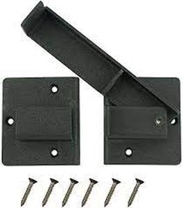 lot 2620 image: New Black Extra Heavy-Duty Gate Flip Latch, Black