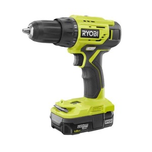 lot 3619 image: RYOBI ONE 18V Cordless 12 in. DrillDriver Kit with (2) 1.5 Ah Batteries and Charger