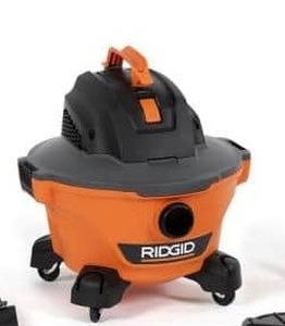 lot 3729 image: RIDGID 6 Gal. 3.5-Peak HP NXT WetDry Shop Vacuum with Filter, Hose and Accessories, OrangesPeaches, 15 x 10