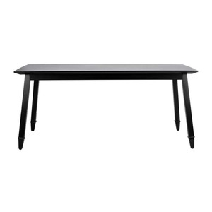 lot 3793 image: SAFAVIEH Brayson Black Dining Table 67x31