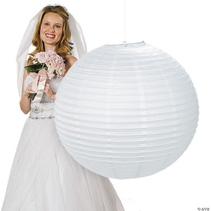 lot 2584 image: White Hanging Lantern