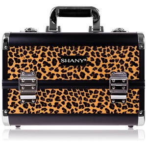 lot 3521 image: SHANY Premier Fantasy Collection Makeup Artists Cosmetics Train Case - Leopard texture, 13 x 8