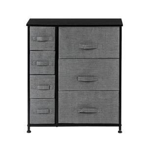 lot 3610 image: Everlane Home Fabric 7 Drawer Storage Chest