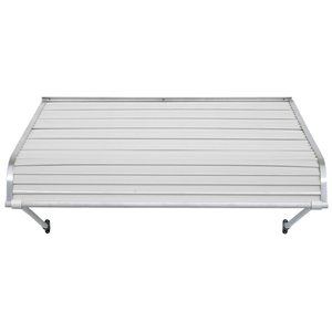 lot 3682 image: Anuimage Awnings White Aluminum Door Canopy, 48 x 42