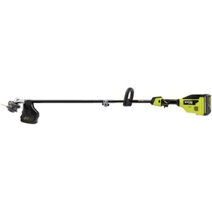 lot 1847 image: RYOBI 40V HP Brushless Cordless Carbon Fiber String Trimmer Kit with 4.0 Ah Battery and Charger