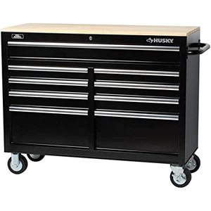 lot 3754 image: Husky 46 9 Drawer Mobile Workbench - Retail $639.00