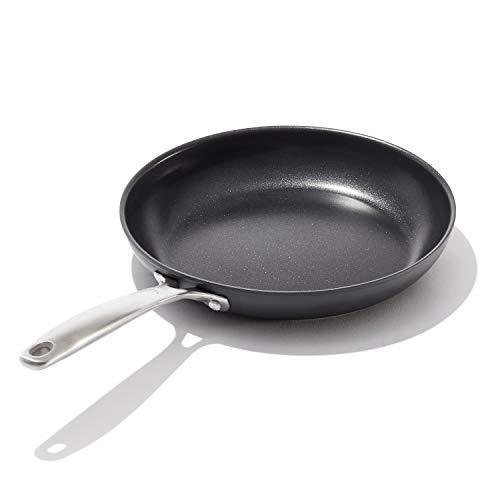 lot 11246 image: OXO Good Grips Pro Hard Anodized PFOA-Free Nonstick 10 Frying Pan Skillet, Dishwasher Safe, Oven Safe, Stainless Steel Handle, Black