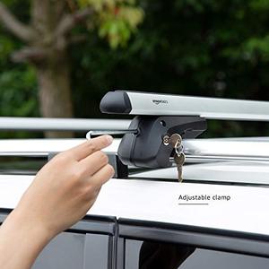 lot 10343 image: 2-Piece Heavy-Duty Universal Cross Rail Roof Rack, 56 inches