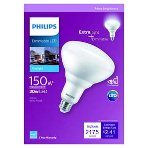 lot 10345 image: Philips Lighting 3004892 150 watt Equivalence BR40 E26 LED Daylight Bulb
